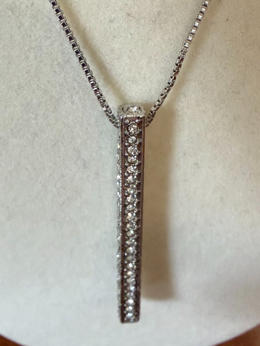 Chico's silver tone icicle necklace